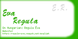 eva regula business card